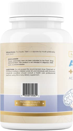 Maximize Within Alpha GPC + Citicoline 60 Ct, 1600mg Concentrated Formula- 99%+Highly Purified & Bioavailable Nootropic-Cognitive Enhancer, Supports Memory, Brain Function, Boosts Focus, Mood & Energy - Maple Wellness Supplements