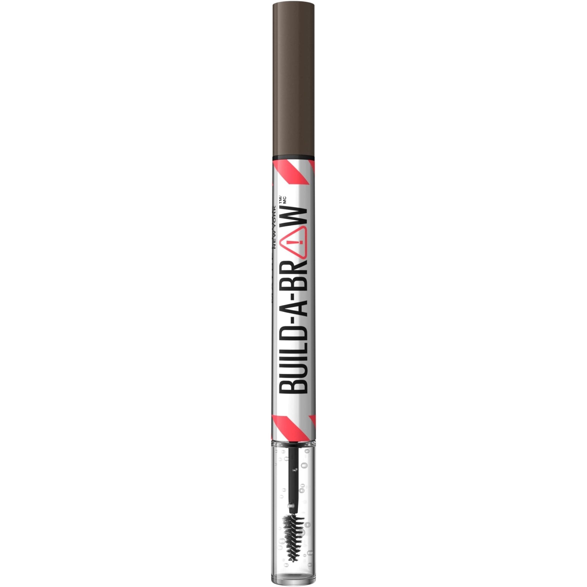 Maybelline Build-A-Brow 2-in-1 Brow Pen and Sealing Eyebrow Gel, Eyebrow Makeup for Real-Looking, Fuller Brows, Black Brown, 1 Count - Maple Wellness Supplements