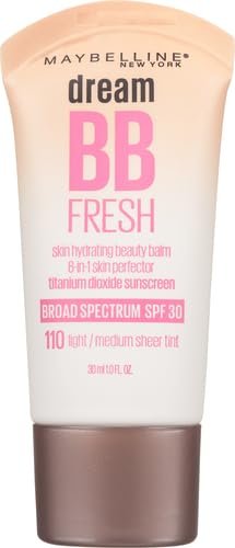 Maybelline Dream Fresh Skin Hydrating BB cream, 8-in-1 Skin Perfecting Beauty Balm with Broad Spectrum SPF 30 - Maple Wellness Supplements