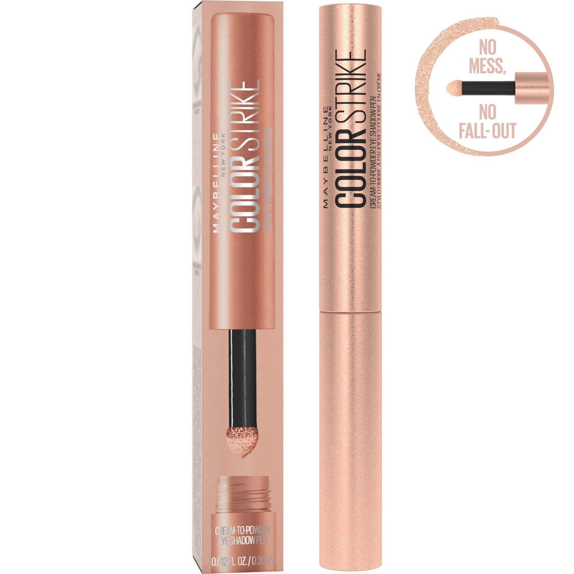 Maybelline New York Color Strike Eye Shadow Pen, Cream To Powder Finish, 30 Spark - Maple Wellness Supplements