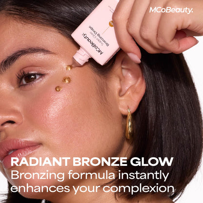 MCoBeauty - Super Glow Bronzing Drops - Effortless Face Tan with Shimmer Formula - Face Care, Bronze Drops - Contains Hyaluronic Acid, White Tea Extract, Cocoa Extract and More - Maple Wellness Supplements
