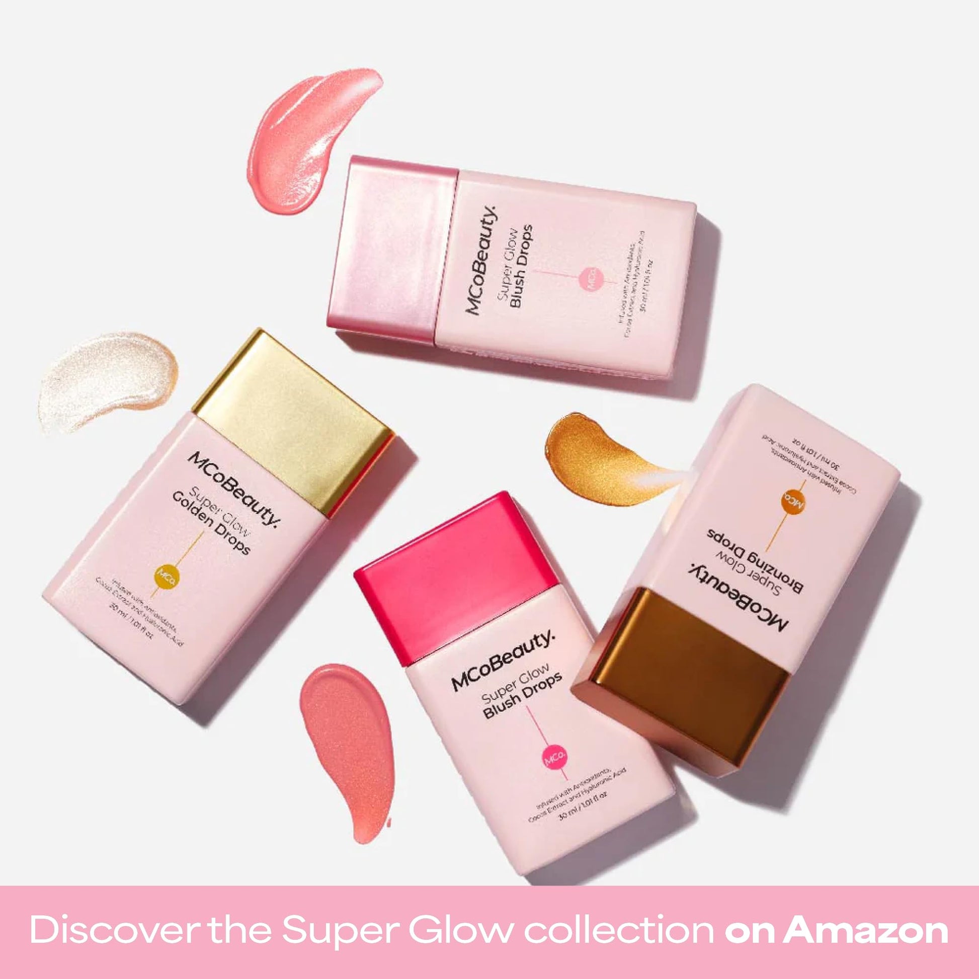 MCoBeauty - Super Glow Bronzing Drops - Effortless Face Tan with Shimmer Formula - Face Care, Bronze Drops - Contains Hyaluronic Acid, White Tea Extract, Cocoa Extract and More - Maple Wellness Supplements