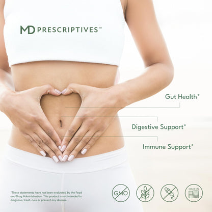 MD Prescriptives - PureBiotic - Probiotic Dietary Supplement for Digestive & Gut Health - 60 Capsules - Maple Wellness Supplements