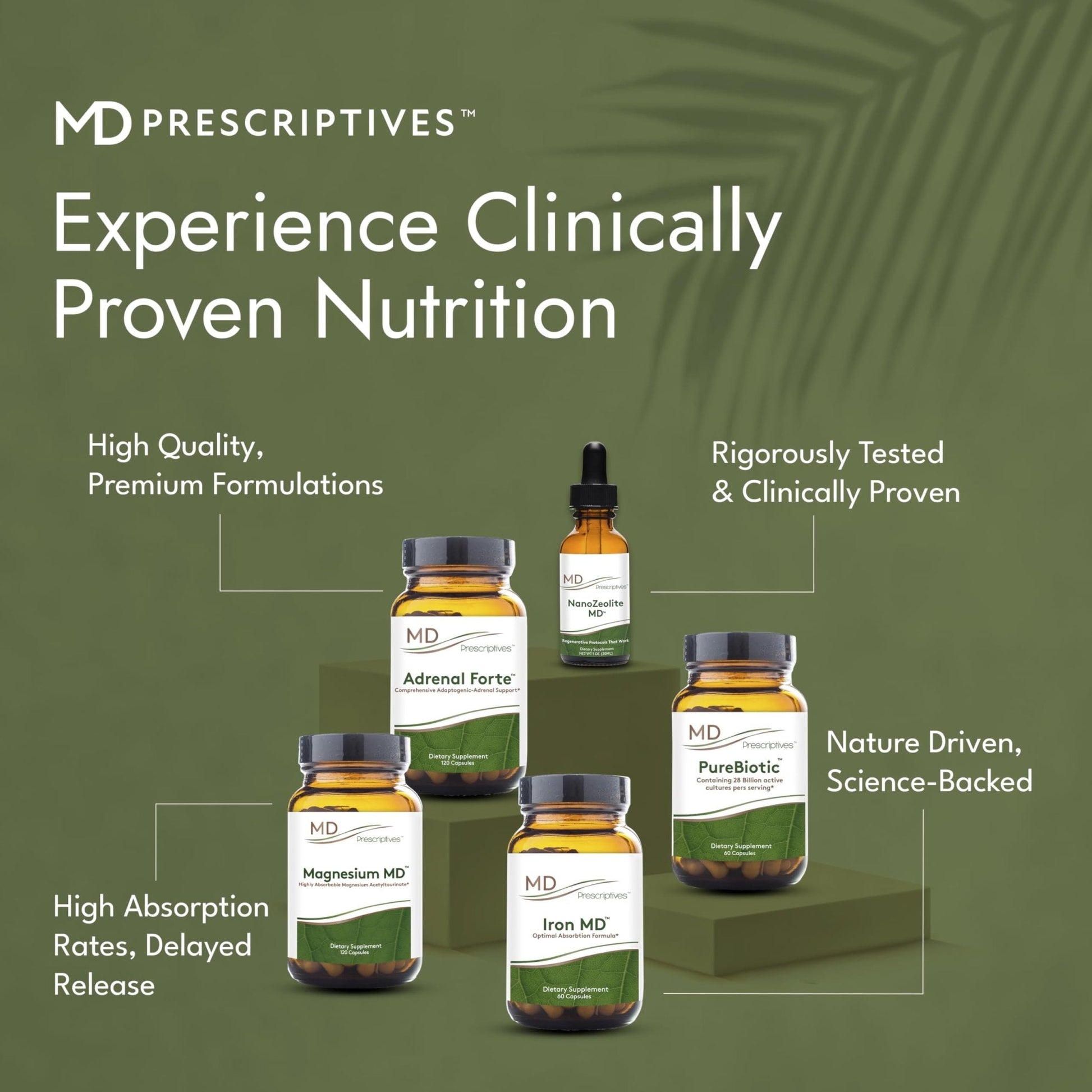 MD Prescriptives - PureBiotic - Probiotic Dietary Supplement for Digestive & Gut Health - 60 Capsules - Maple Wellness Supplements