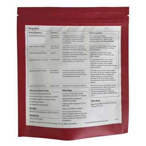 MEDICATIONS Unit DOSE Pack by RESCUE ESSENTIALS - Maple Wellness Supplements