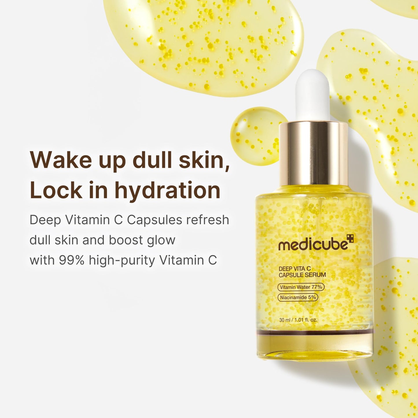 medicube Deep Vitamin C Capsule Serum | Hydrating Vitamin C Serum for Dull & Uneven-Looking Skin with Visible Concerns - Maple Wellness Supplements