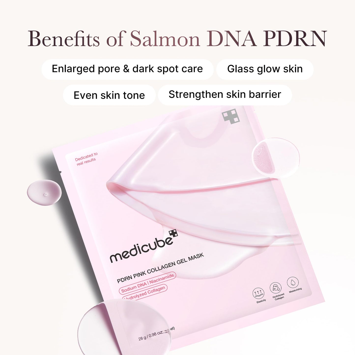medicube Jelly Gel Mask with Salmon DNA PDRN Pink Collagen | Overnight Face Mask - Maple Wellness Supplements
