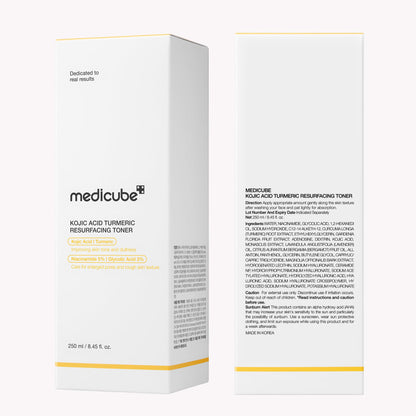 medicube Kojic Acid Turmeric Smoothing Toner for Face & Body | Lightweight Toner for Balancing Uneven Skin Tone & Texture - Maple Wellness Supplements