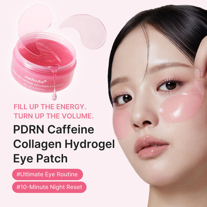medicube PDRN Caffeine Collagen Eye Patch | Gel Eye Patches for the appearance of Dark Circles, Undereye Bags - Maple Wellness Supplements