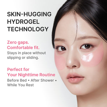 medicube PDRN Caffeine Collagen Eye Patch | Gel Eye Patches for the appearance of Dark Circles, Undereye Bags - Maple Wellness Supplements