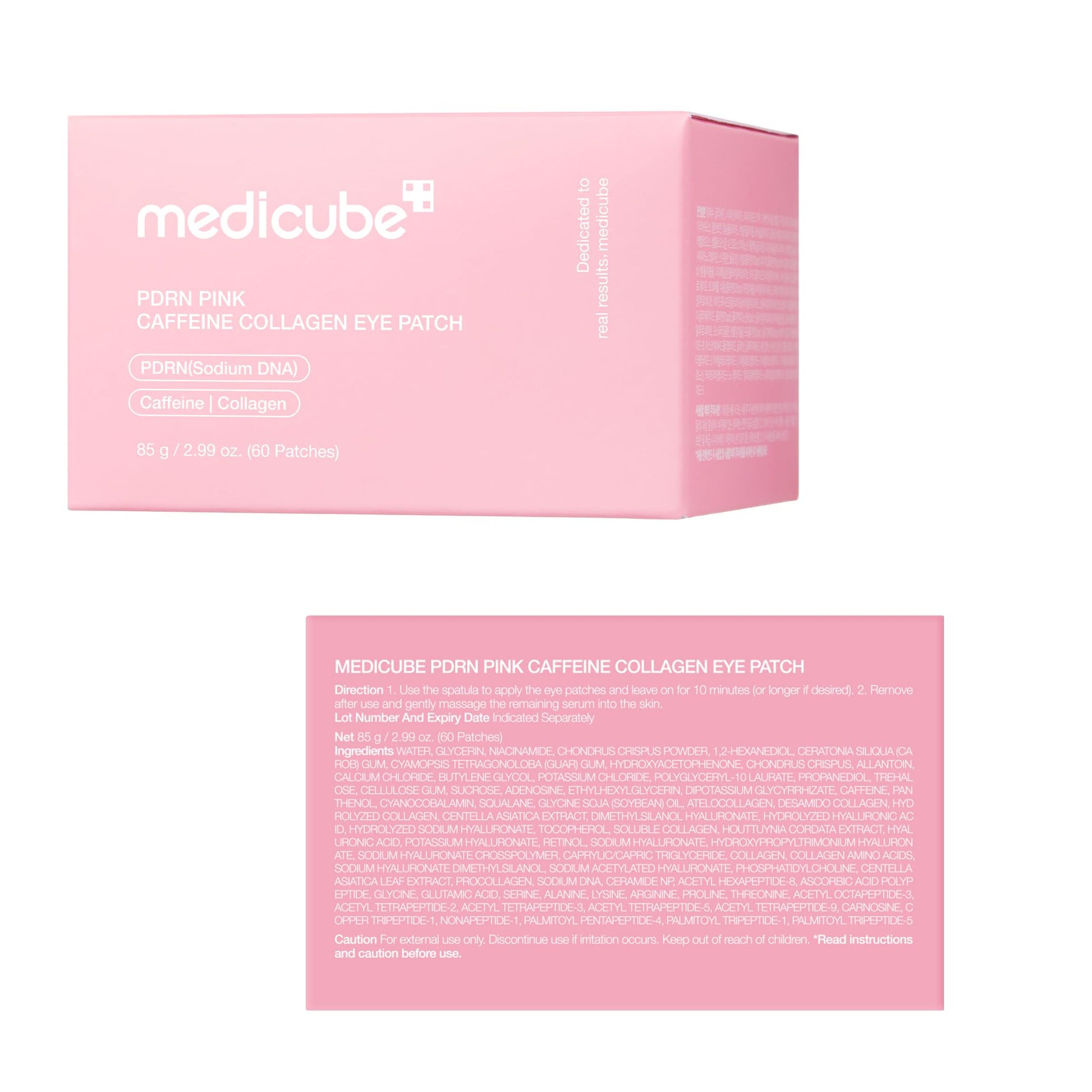 medicube PDRN Caffeine Collagen Eye Patch | Gel Eye Patches for the appearance of Dark Circles, Undereye Bags - Maple Wellness Supplements