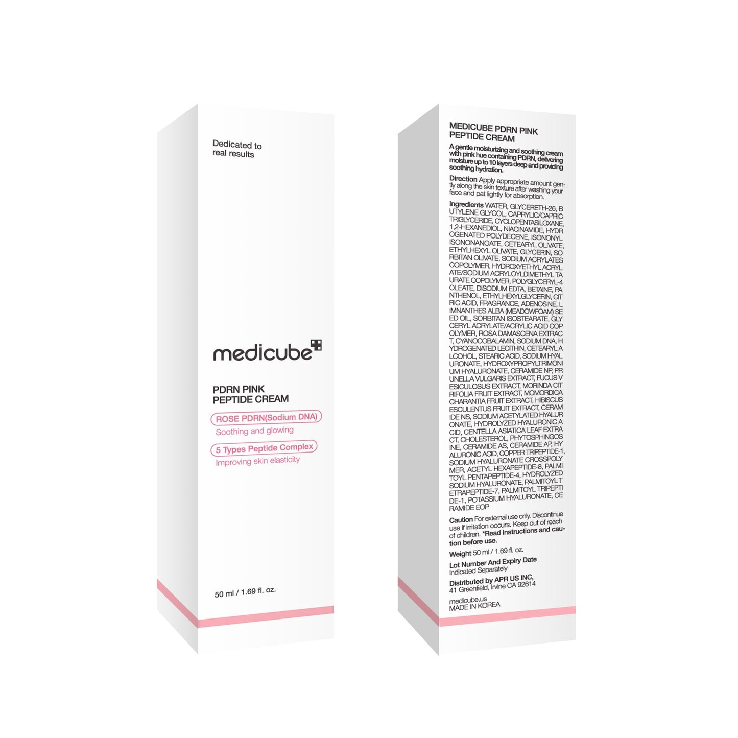 medicube PDRN Pink Hyaluronic Moisturizing Cream | Blemish Recovery, Relief & Hydrating Care | Restores Skin Elasticity & Glow - Maple Wellness Supplements