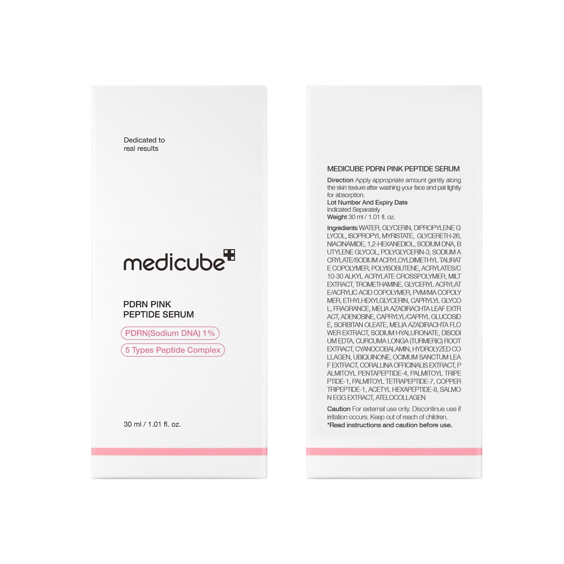 medicube PDRN Pink Peptide Serum with Salmon DNA | Pink Glow Serum with Peptides - Maple Wellness Supplements