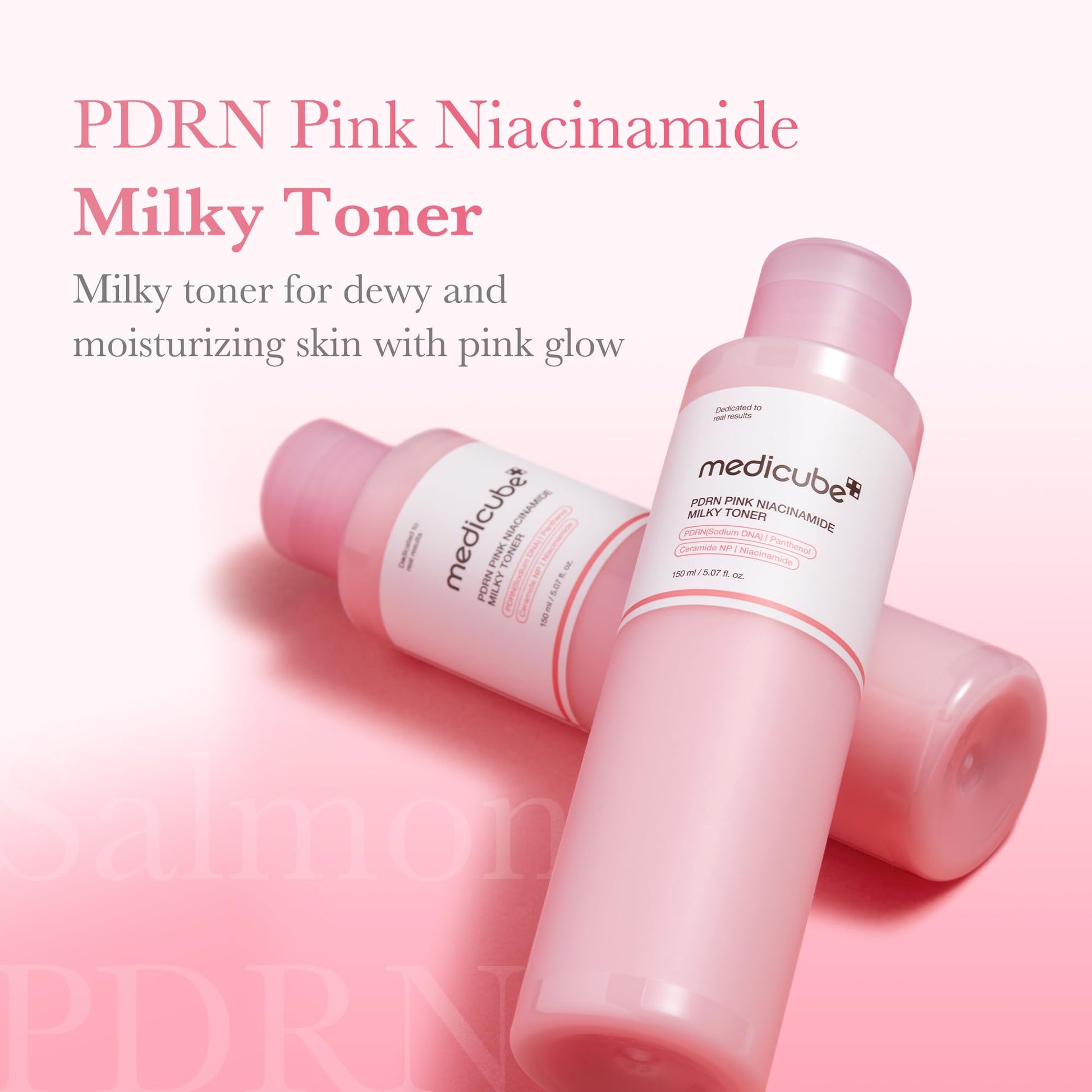 medicube PDRN Toner Salmon DNA Milky Toner | for Hydrating, Moisturizing, Soothing with Ceramide, Peptide - Maple Wellness Supplements