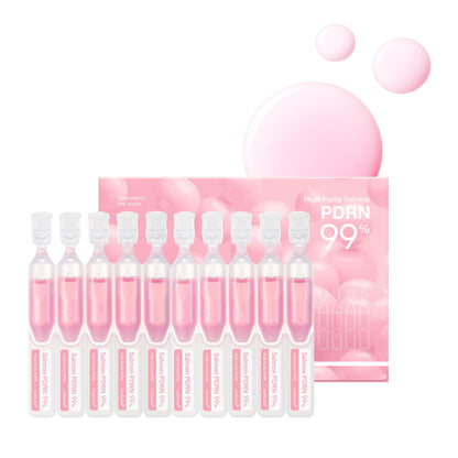 medicube Salmon DNA PDRN Pink One Day Serum | 99% Salmon DNA PDRN Intensive Ampoule, Collagen, Glutathione - Maple Wellness Supplements