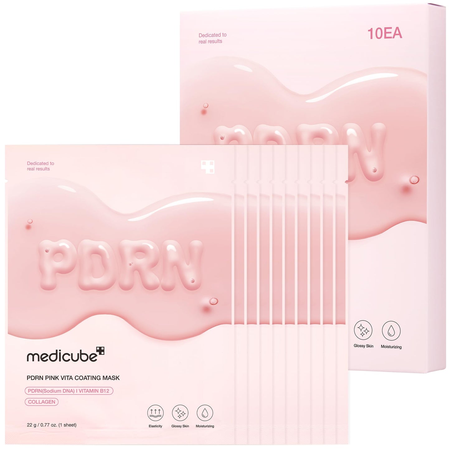 medicube Salmon DNA PDRN Pink Vita Coating Sheet Mask 10EA - Korean sheet mask - Maple Wellness Supplements
