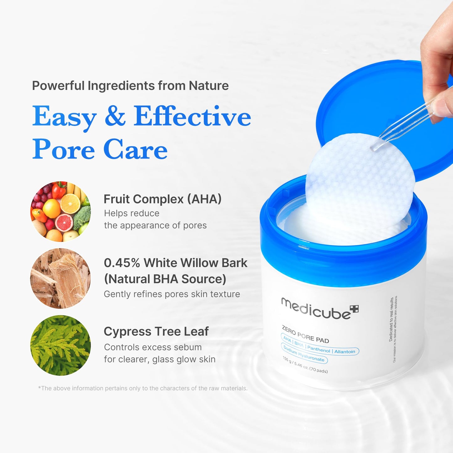 medicube Toner Pads Zero Pore Pad 2.0 | Dual-Textured Facial Pad for Exfoliation and Pore Care with 4.5% AHA Lactic Acid - Maple Wellness Supplements