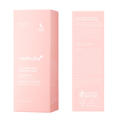 medicube Wrapping Mask Collagen Overnight Peel Off Facial Mask | Elasticity & Hydration Care, Reduces Sagging & Dullness - Maple Wellness Supplements