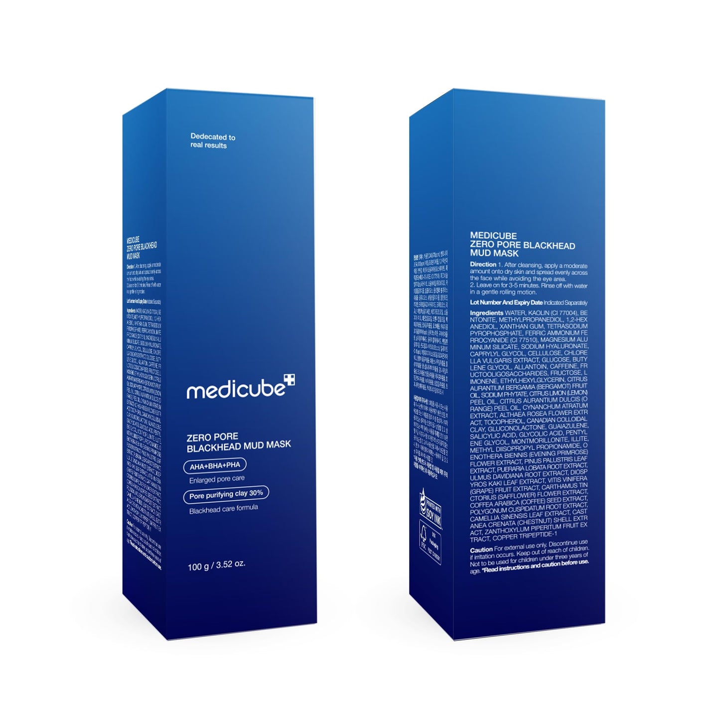 Medicube Zero Pore Blackhead Mud Facial Mask - Skin Cooling & Pore Tightening - 3 Minute Quick Dry Formula with AHA, BHA, PHA - Maple Wellness Supplements