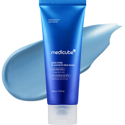 Medicube Zero Pore Blackhead Mud Facial Mask - Skin Cooling & Pore Tightening - 3 Minute Quick Dry Formula with AHA, BHA, PHA - Maple Wellness Supplements
