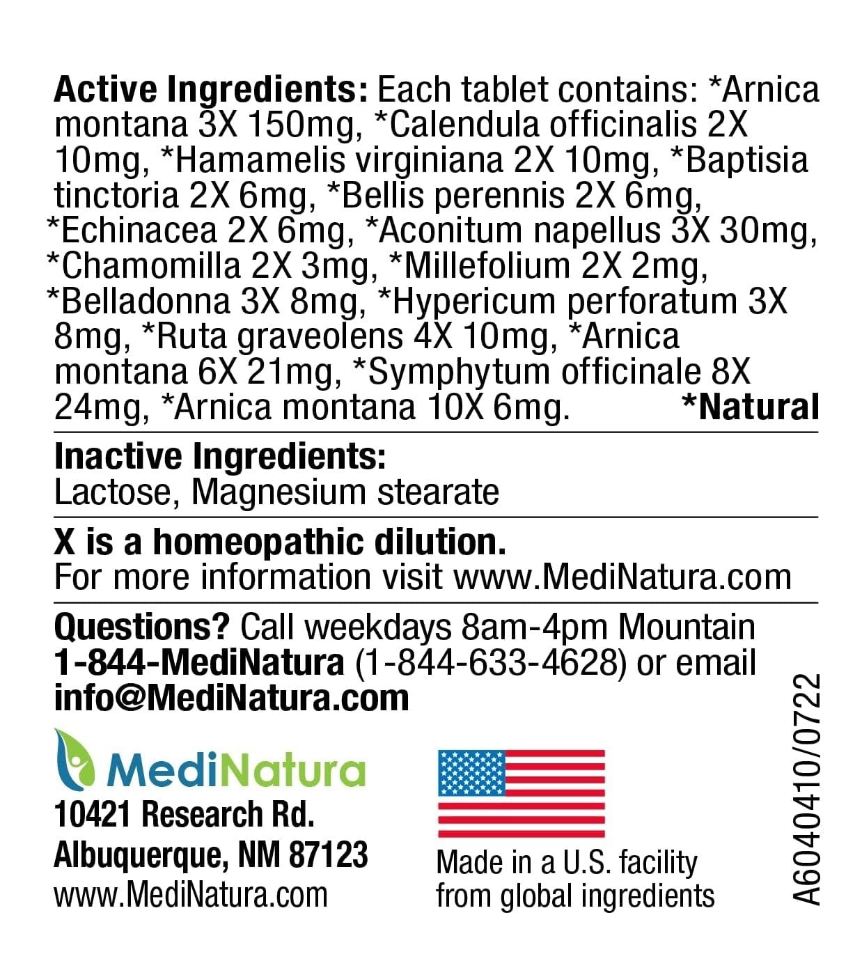 MediNatura Plant-Powered Pet Pain Relief Bundle T-Relief Pet Pain Tablets (90) + T-Relief Pet Arthritis (90) 12 Plant-Based Homeopathic Pain Relievers with Arnica - Support for Muscles, Joints + HIPS - Maple Wellness Supplements