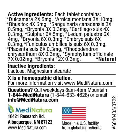 MediNatura Plant-Powered Pet Pain Relief Bundle T-Relief Pet Pain Tablets (90) + T-Relief Pet Arthritis (90) 12 Plant-Based Homeopathic Pain Relievers with Arnica - Support for Muscles, Joints + HIPS - Maple Wellness Supplements