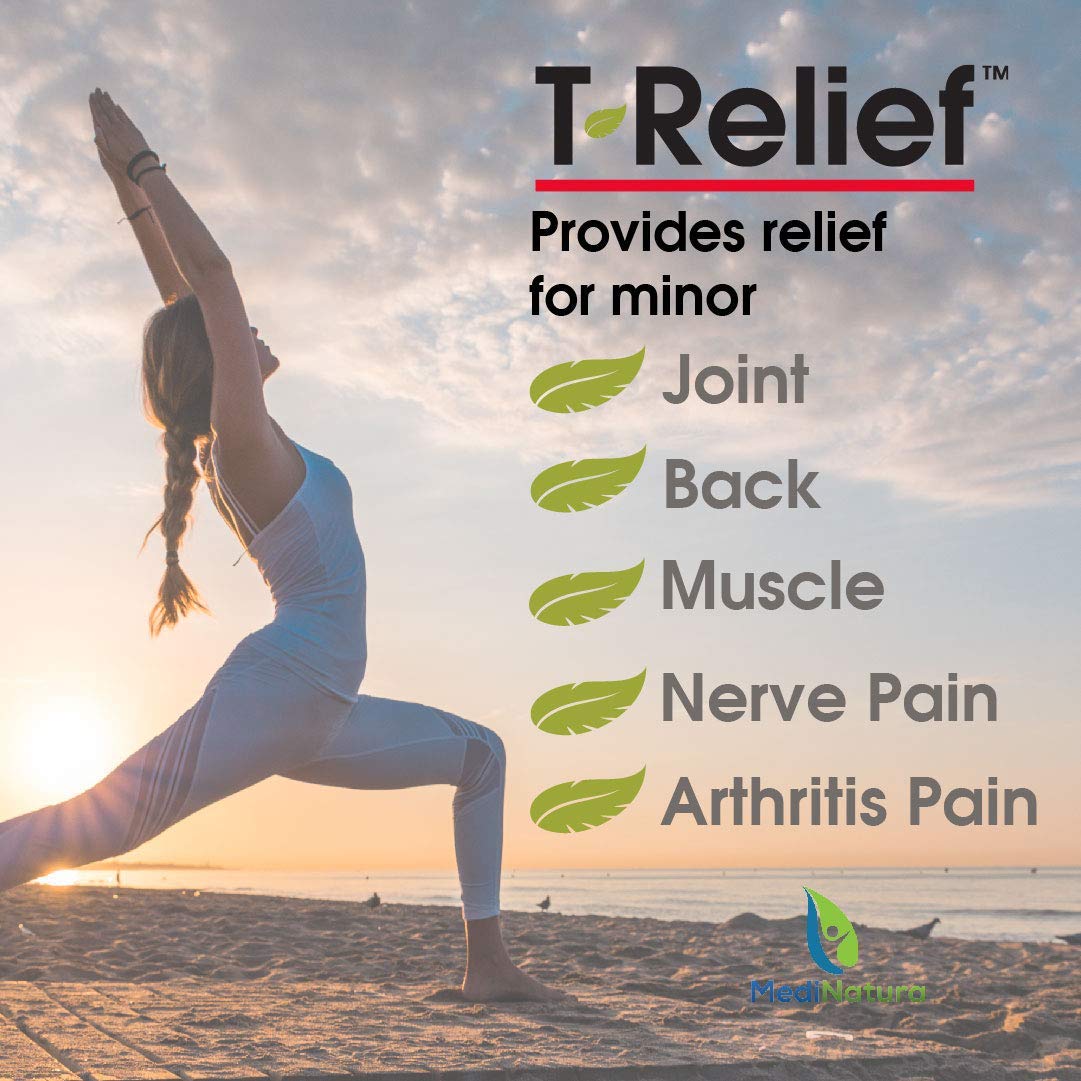 MediNatura T-Relief Extra Strength Pain Relief Arnica +12 Plant-Based Pain Relievers 100ct Tablets T-Relief Extra Strength Pain Relief 3oz Cream Bundle - Maple Wellness Supplements
