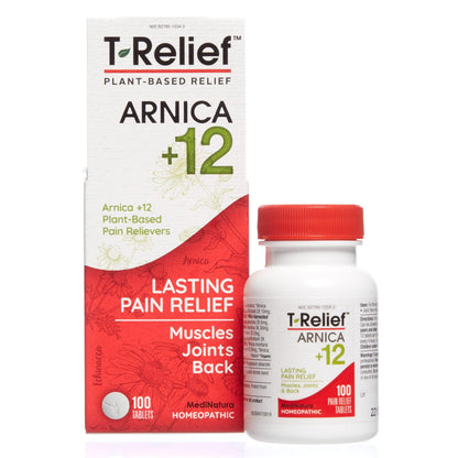 MediNatura Whole Body + Joints Bundle T-Relief Arnica +12 Natural Arthritis Pain Tablets 100ct + T-Relief Arnica +12 Natural Pain Relieving Tablets 100ct - Maple Wellness Supplements