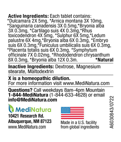 MediNatura Whole Body + Joints Bundle T-Relief Arnica +12 Natural Arthritis Pain Tablets 100ct + T-Relief Arnica +12 Natural Pain Relieving Tablets 100ct - Maple Wellness Supplements