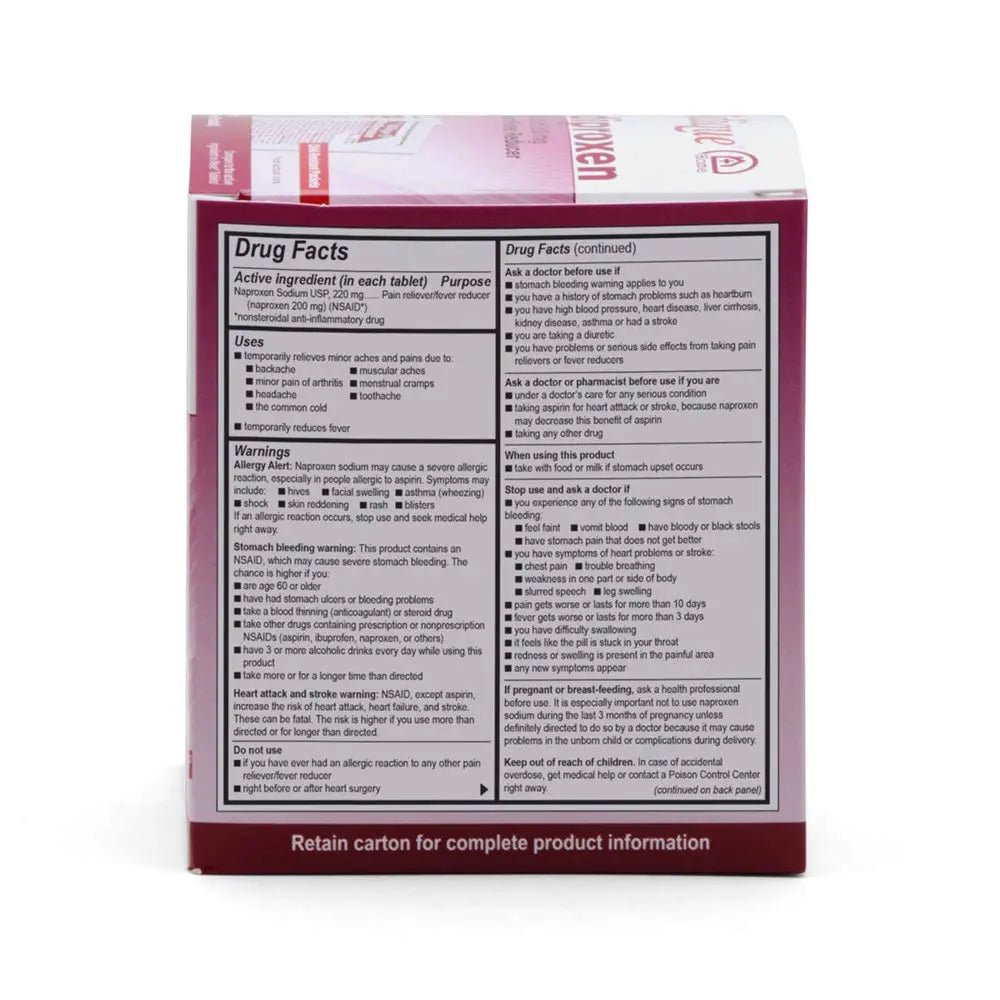 Medique @ Home Mediproxen Compare Active Ingredient to Aleve 50 x 1 (Child Resistant Packaging), White (73750) - Maple Wellness Supplements