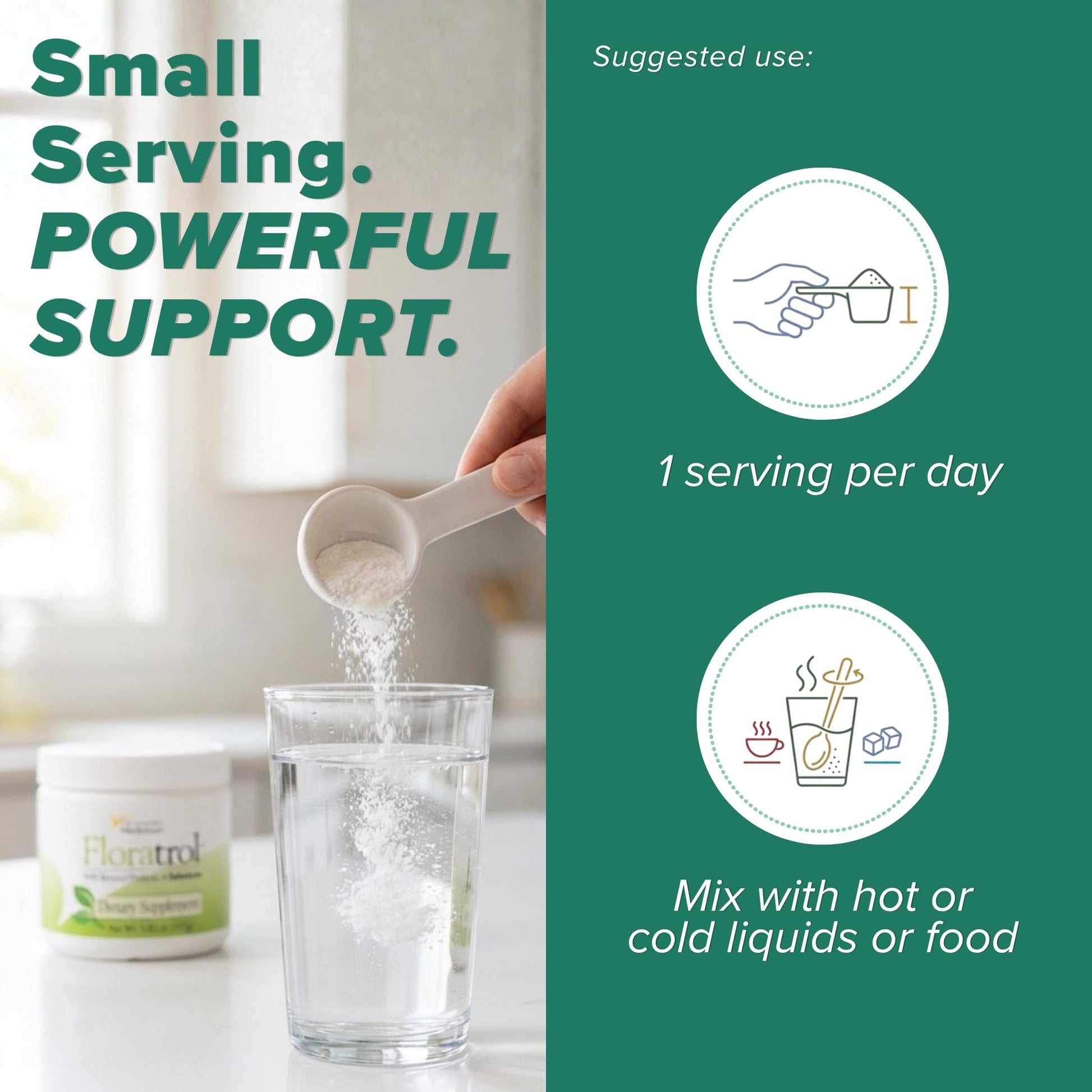 Medtrition Floratrol™ Prebiotic Fiber Powder for Digestive Health – Bimuno® GOS Prebiotic + Selenium – Supports Gut Health & Regularity – Dissolves Clear and Fast, - Maple Wellness Supplements