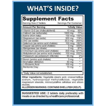 Mega Minerals Supplement by Youfit Nutrition | Trace Minerals | Premium Formula with Source of Minerals and Immune Health Support | Iron Free | All in One - Maple Wellness Supplements
