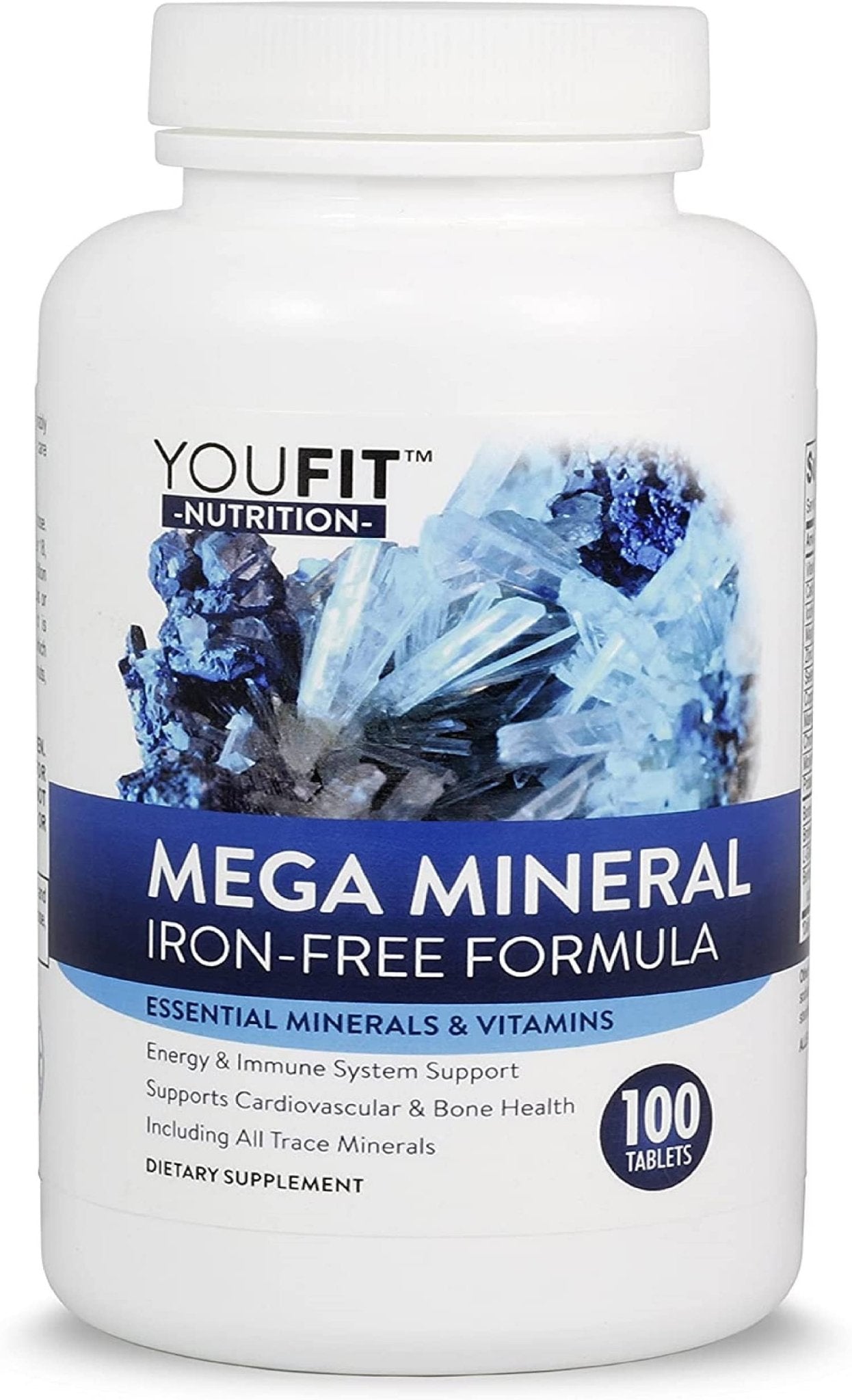 Mega Minerals Supplement by Youfit Nutrition | Trace Minerals | Premium Formula with Source of Minerals and Immune Health Support | Iron Free | All in One - Maple Wellness Supplements