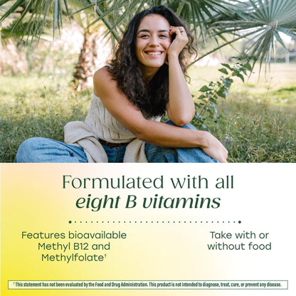 MegaFood Balanced B Complex - B Complex Vitamin Supplement - 8 B Vitamins Including Vitamin B6, Vitamin B12, Folate, Biotin & More - Supports Cellular Energy Production - Maple Wellness Supplements
