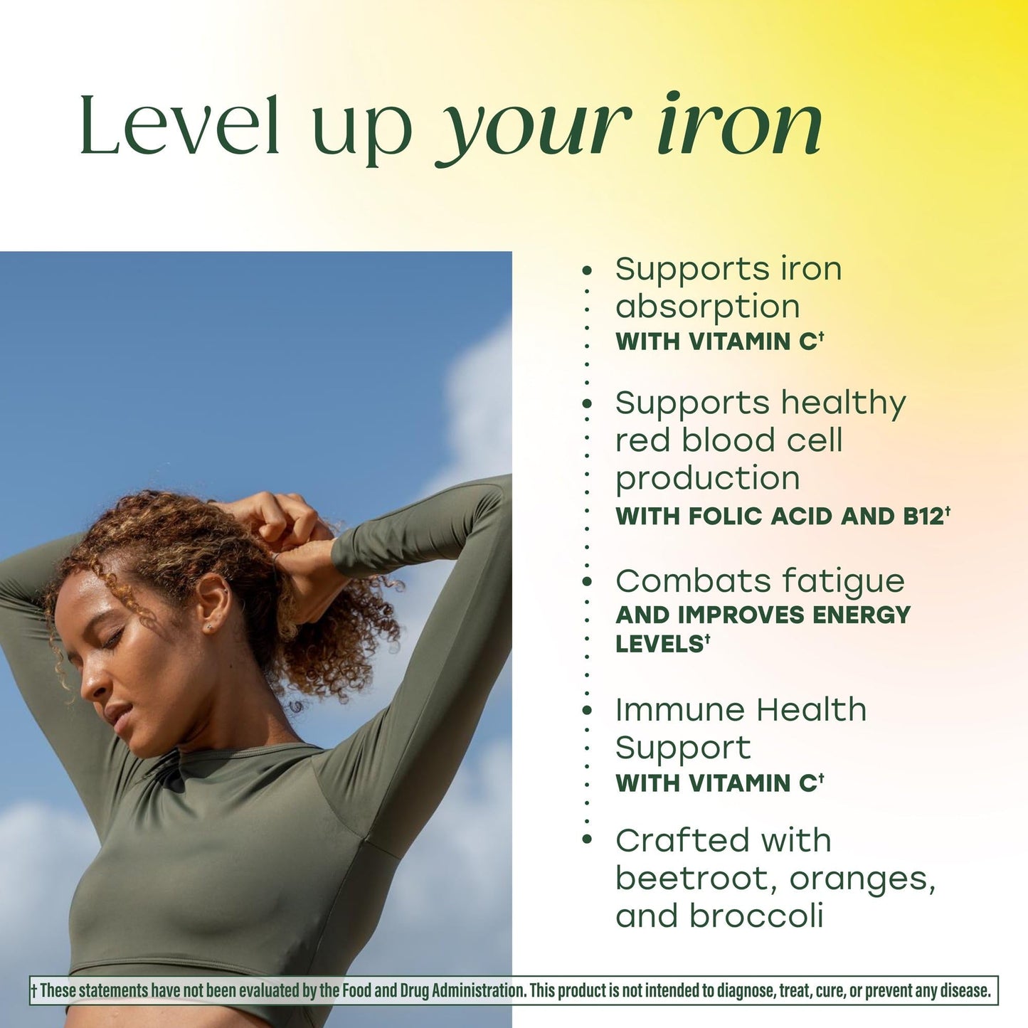 MegaFood Blood Builder Iron Supplement for Women & Men - Increase Iron Levels Without Side Effects - Combats Fatigue - Vitamin B12, Folic Acid & Vitamin C - Maple Wellness Supplements