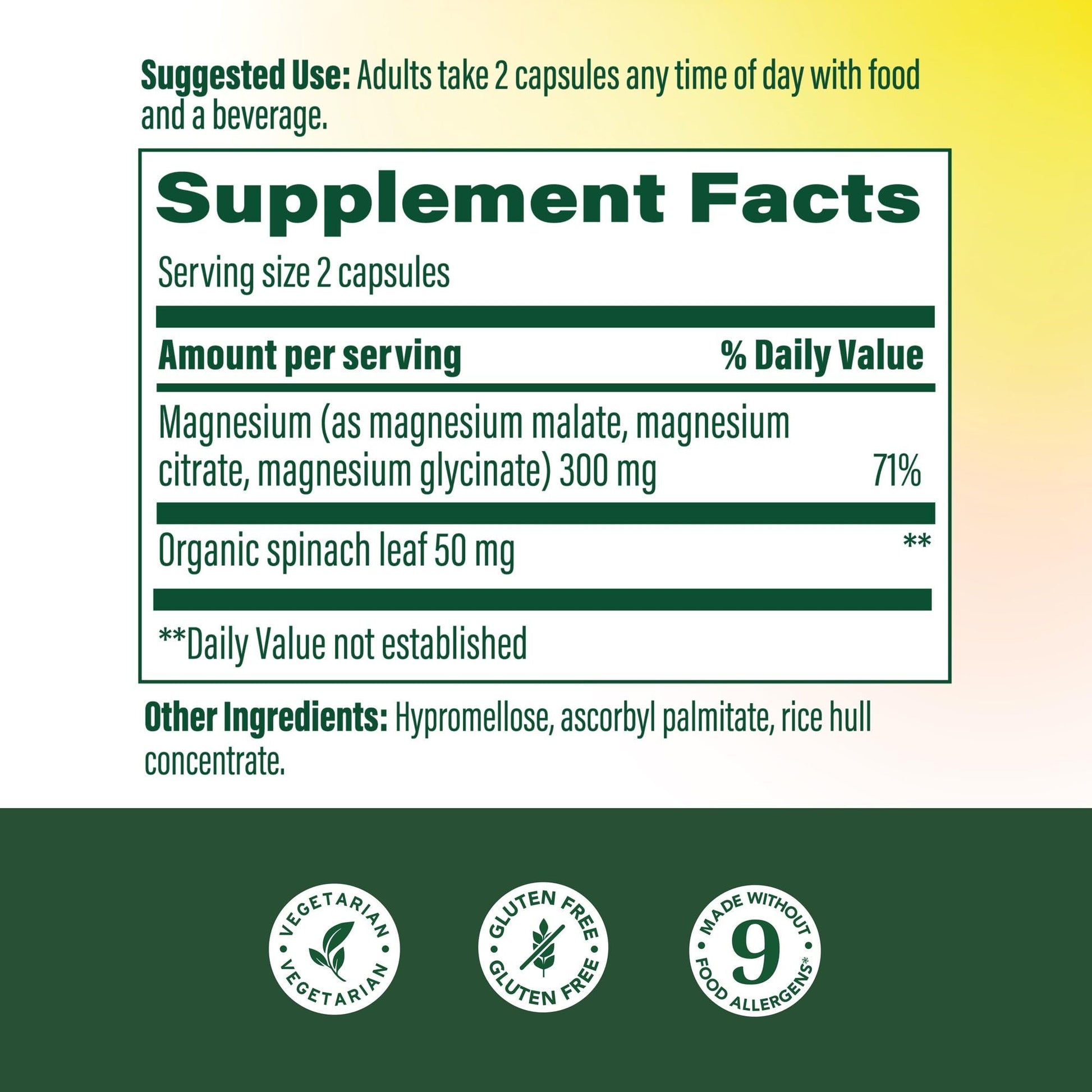 MegaFood Magnesium Glycinate, Citrate, Malate 300mg Supplement - Highly Absorbable Blend to Support Heart, Nerve Health & Relaxation, Triple Magnesium Complex Supplement, 60 Capsules (30 Servings) - Maple Wellness Supplements