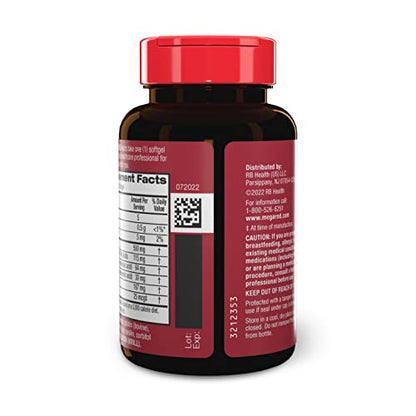 MegaRed Antarctic Krill Oil 500mg Omega 3 Fatty Acid Supplement, Extra Strength EPA & DHA Krill Oil Softgels (90cnt Box), Astaxanthin - Maple Wellness Supplements