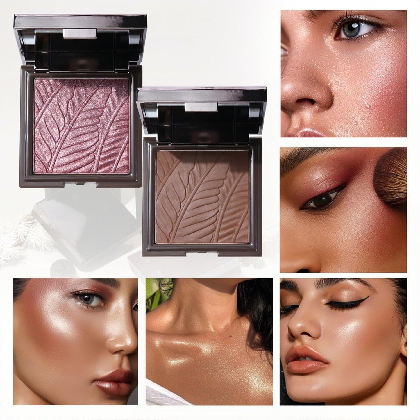Melemando Face Sculpting Contour Palette 6 Colors Smooth Cream Matte Contour Pressed Powder Lightweight and Easy to Blend Contour Makeup (Color 02) - Maple Wellness Supplements