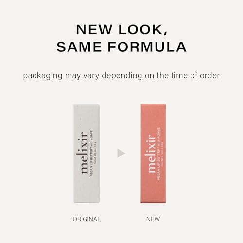 Melixir Vegan Lip Butter (12 Colors), Hydrating Tinted Lip Balm Stick, Bee-Free, Petrolatum-Free, Plant-Based, Moisturizes Dry & Chapped Lips With Shea Butter, Sheer, Natural Finish - 11 Autumn Rain - Maple Wellness Supplements
