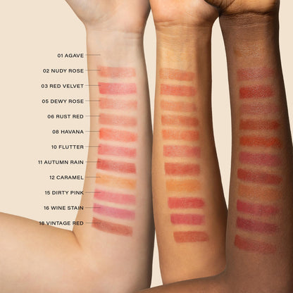 Melixir Vegan Lip Butter (12 Colors), Hydrating Tinted Lip Balm Stick, Bee-Free, Petrolatum-Free, Plant-Based, Moisturizes Dry & Chapped Lips With Shea Butter, Sheer, Natural Finish - 12 Caramel - Maple Wellness Supplements