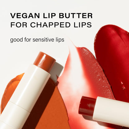 Melixir Vegan Lip Butter (12 Colors), Hydrating Tinted Lip Balm Stick, Bee-Free, Petrolatum-Free, Plant-Based, Moisturizes Dry & Chapped Lips With Shea Butter, Sheer, Natural Finish - 12 Caramel - Maple Wellness Supplements