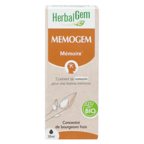Memogem BIO Flacon 30 ml Complexe pour la mémoire GC10 HERBALGEM - Maple Wellness Supplements