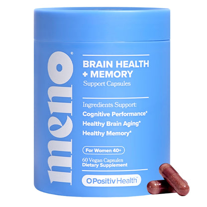 MENO Brain Health + Memory Support Capsules – Daily Support for Cognitive Performance, Concentration & Healthy Brain Aging – with Phosphatidylserine, Creatine, Sage Leaf & Huperzine A – 30 Servings - Maple Wellness Supplements