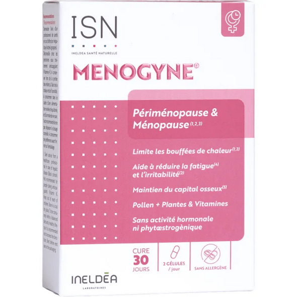 Menogyne Perimenopause & Menopause Ineldéa 60 capsules - Maple Wellness Supplements