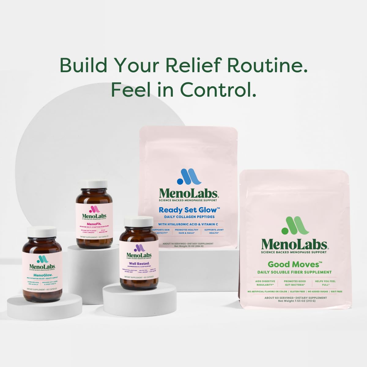 MENOLABS MenoFit, Menopause Supplements for Women - 60 Capsules - Advanced Women’s Probiotic with Vitamins and Red Clover for Gut Health, Hot Flashes and Hormone Balance for Women - Maple Wellness Supplements