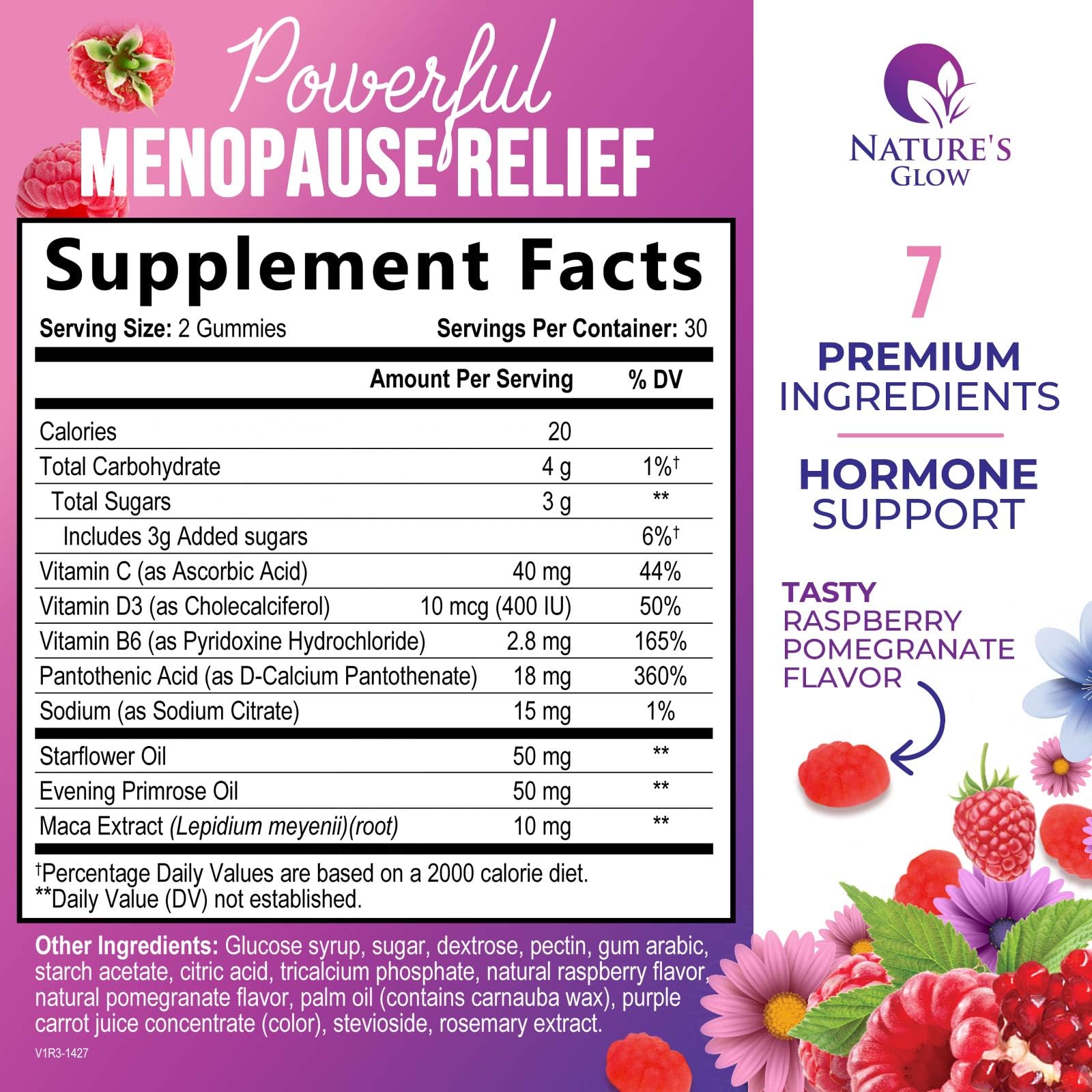 Menopause Supplement for Women - Complete Multi-Benefit Menopause Relief Gummy for Mild Hot Flashes & Night Sweats, Natural Balance & Energy Support, Menopausal Vitamins, Gluten Free - 60 Gummies - Maple Wellness Supplements