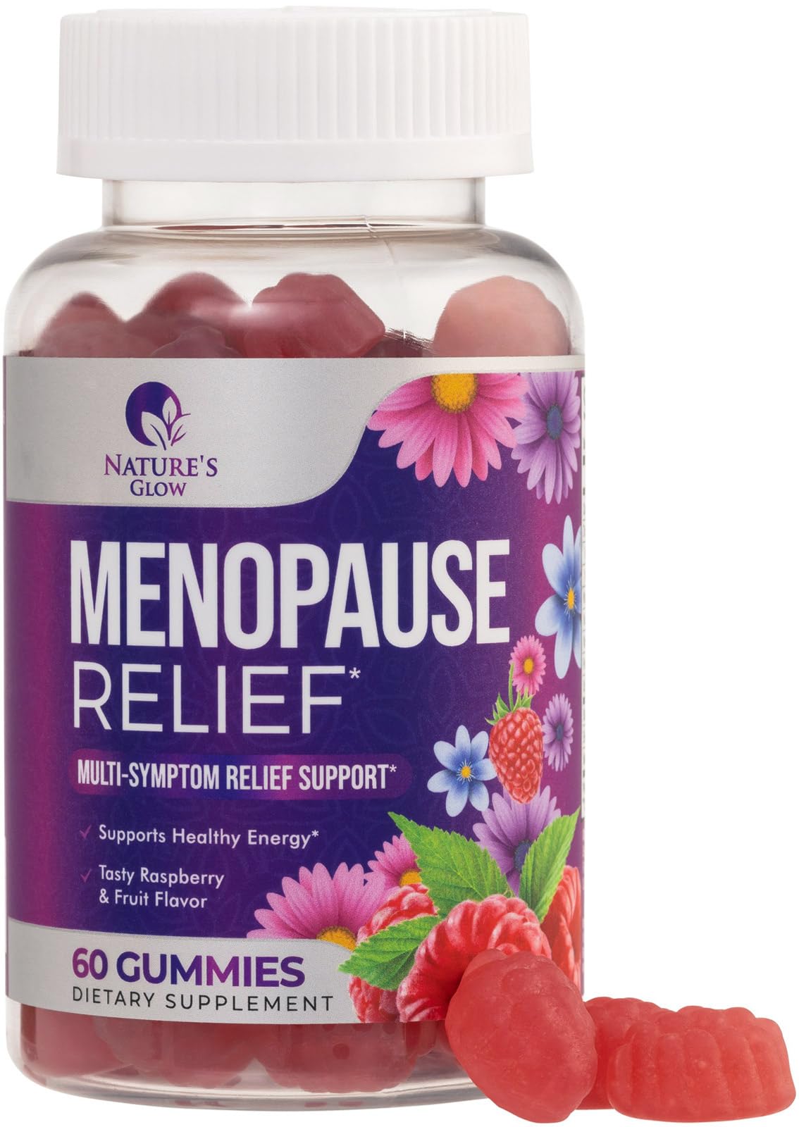 Menopause Supplement for Women - Complete Multi-Benefit Menopause Relief Gummy for Mild Hot Flashes & Night Sweats, Natural Balance & Energy Support, Menopausal Vitamins, Gluten Free - 60 Gummies - Maple Wellness Supplements