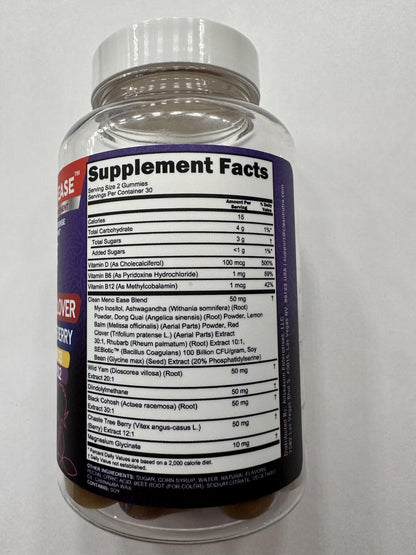 Menopause Supplement for Women Gummies with Black Cohosh, Wild Yam, DIM, Magnesium, Red Clover Chasteberry for Hormone Balance Relief Night Sweats Mood Plus Bergamot, Vitamin D3, Vitamin B6 B12 - Maple Wellness Supplements