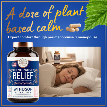 Menopause Supplements for Women - 5-HTP, Dong Quai, Black Cohosh for Menopause Hot Flashes, Night Sweats Relief Support - Womens Pre Meno Premenopausal Perimenopause Supplement - 90 Caps - Maple Wellness Supplements