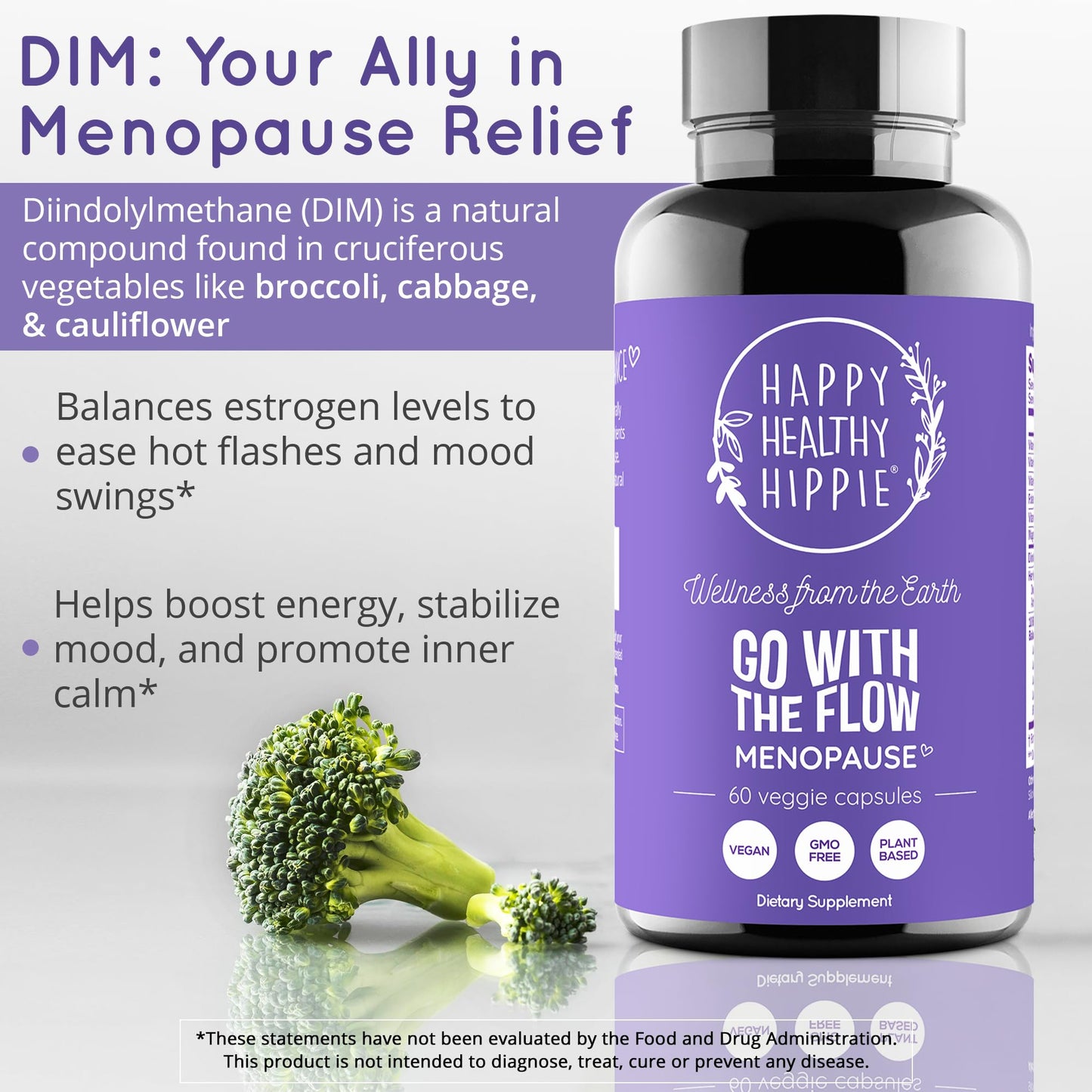 Menopause Supplements for Women – DIM Supplement + Probiotics | Estrogen Metabolism & Hormone Balance Support | Perimenopause Relief | Hot Flashes, Mood Swings & Night Sweats | Dong Quai | 60 Ct - Maple Wellness Supplements